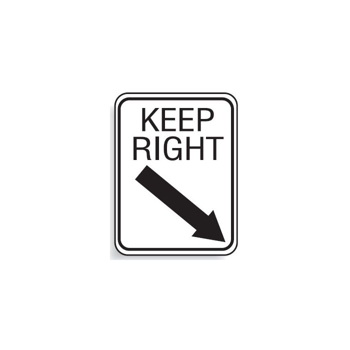 Regulatory Signs - Keep Right