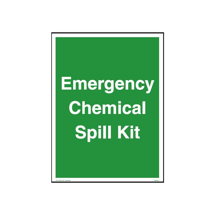 Spill Kit Signs - Emergency Chemical Spill Kit