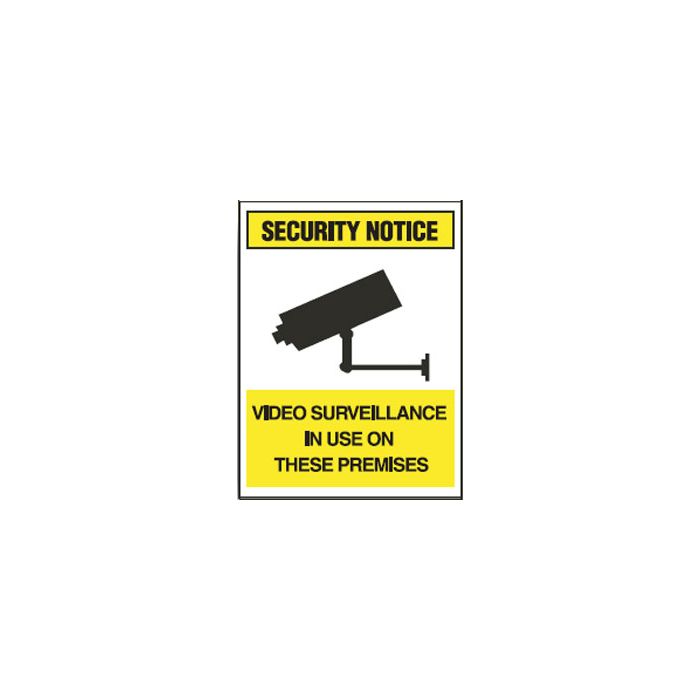 Security/Surveillance Window Labels  - Video Surveillance In Use On These Premises