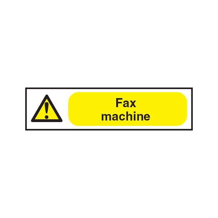 Power Point Warning Labels - Fax Machine
