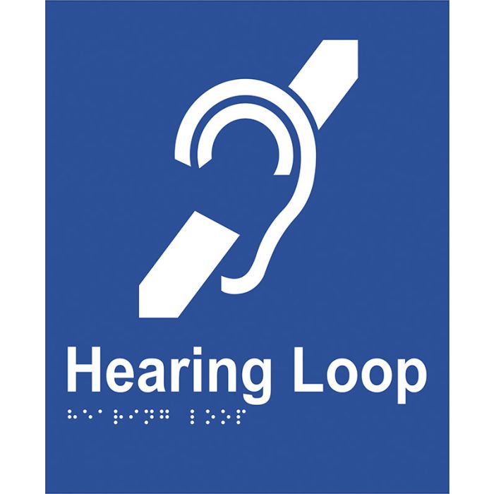 Braille Sign - Hearing Loop