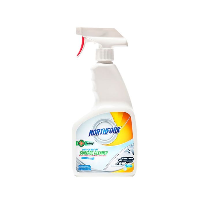 Northfork Spray on Wipe Off Surface Cleaner Antibacterial Sanitiser 750ml