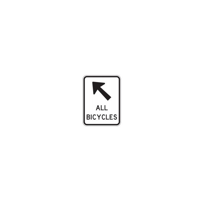 Bicycle Path Sign - Right Arrow