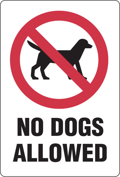Park & Playground Sign - No Dogs Allowed