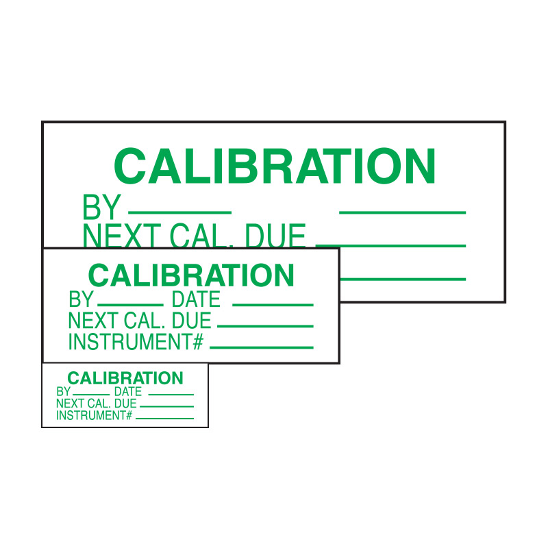 Write On Labels - Calibration (Standard)