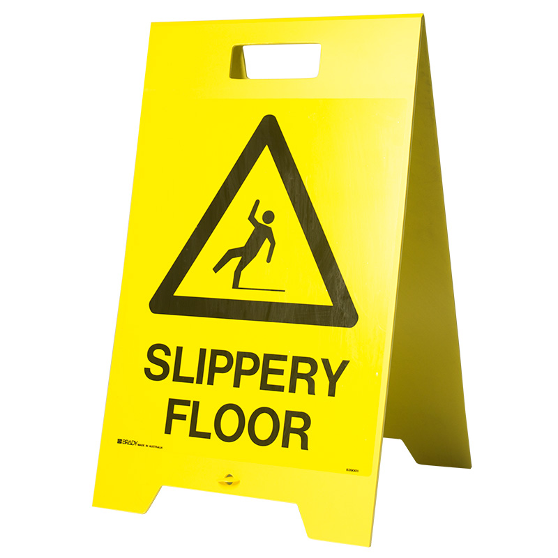 Floor Stand/Sign - Slippery Floor