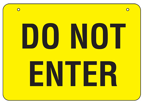 Safety Pole System - Do Not Enter