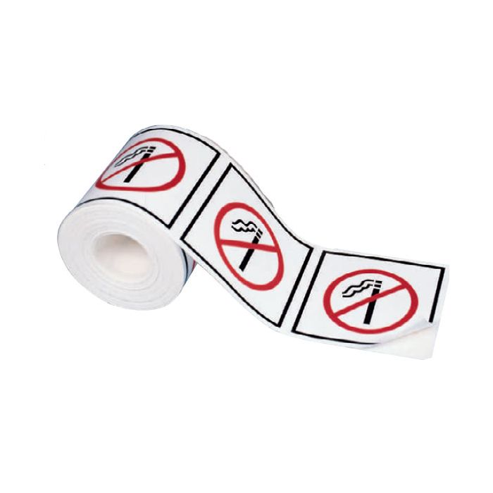 No Smoking Labels On A Rolls - No Smoking