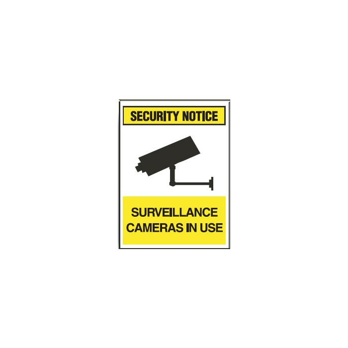 Security/Surveillance Window Labels  - Surveillance Cameras In Use