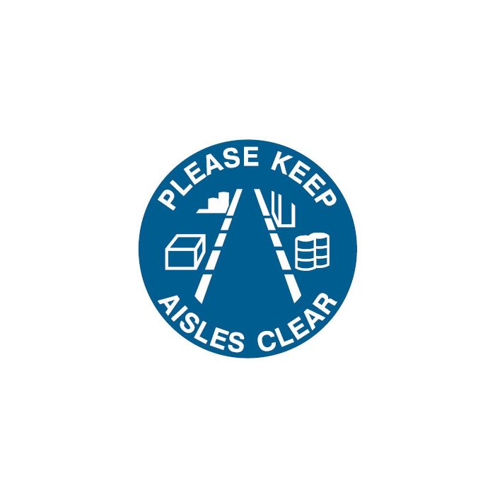 Safety Floor Marker - Keep Aisles Clear