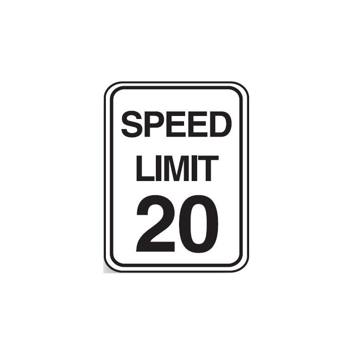 Traffic Control Signs - Speed Limit 20