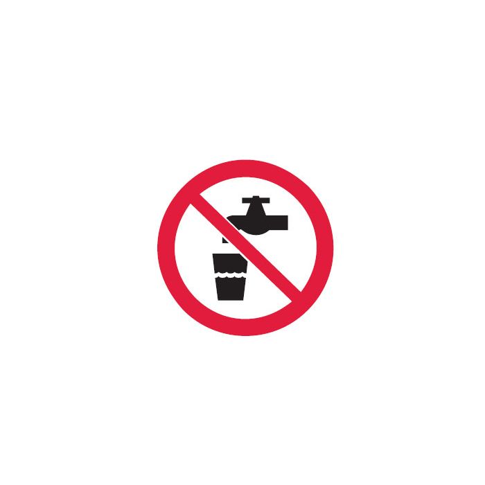 Prohibition Signs - No Drinking Water-Picto Only