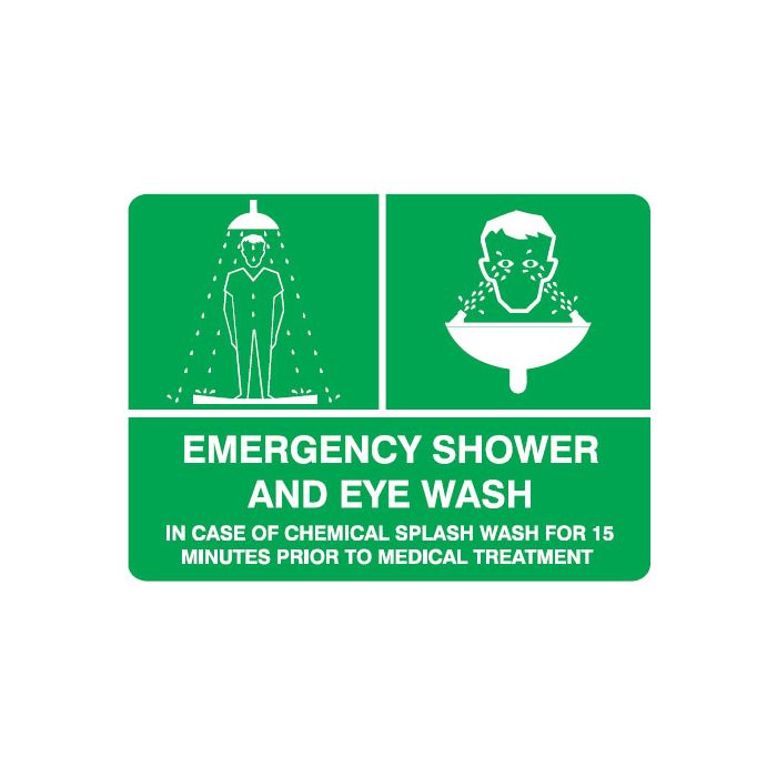 First Aid Signs - Emergency Shower And Eye Wash