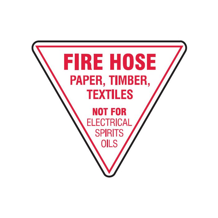 Fire Markers And Disks - Fire Hose Paper, Timber, Textiles Not For Electrical Spirits Oils