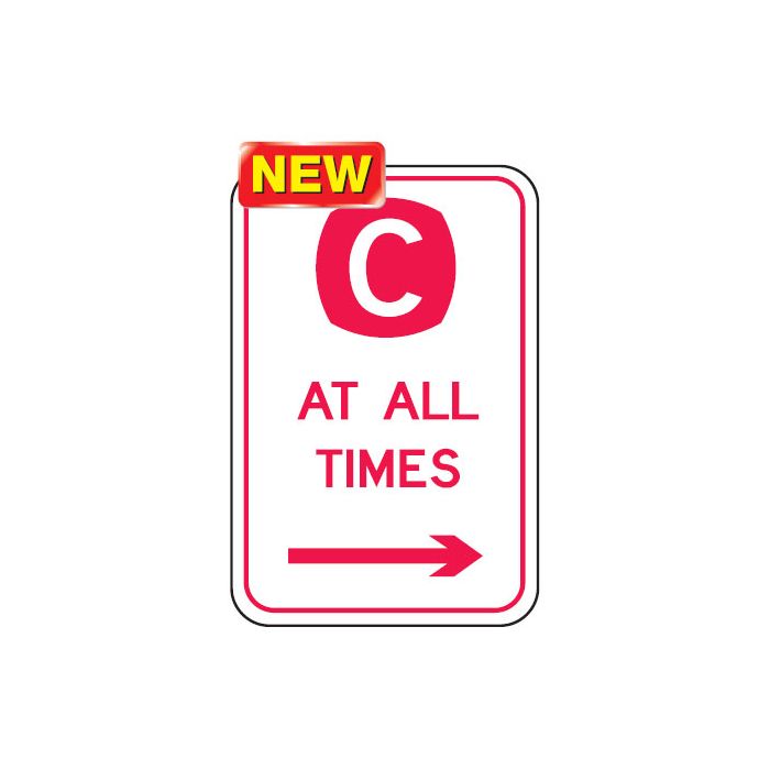 Parking Signs  - C At All Times Arr/R