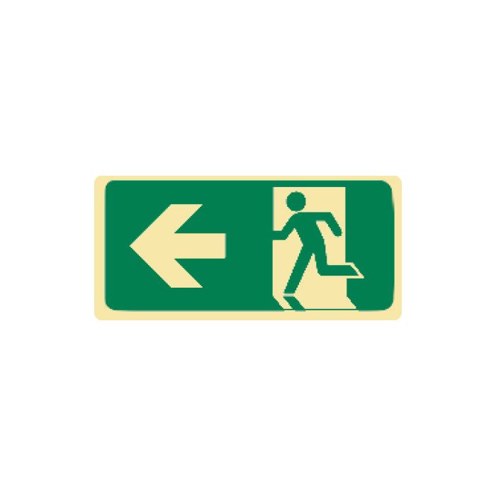 Exit/Evacuation Signs - Running Man Left Arrow