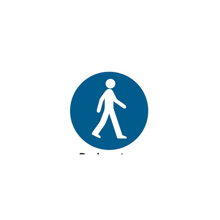 International Labels - Pedestrian Route Picto