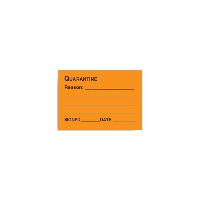 Quality Assurance Labels - Quarantine