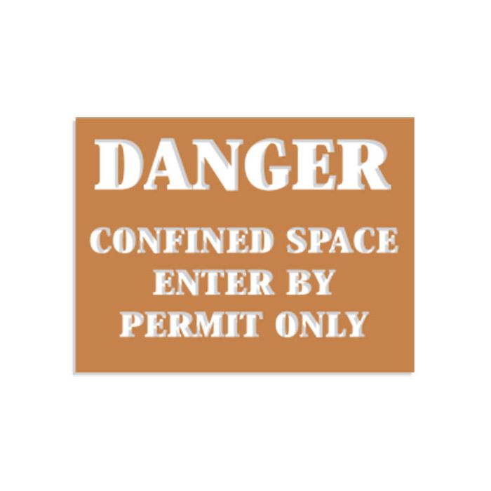 Confined Space Stencils - Entry By Permit Only