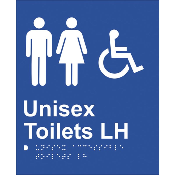 Braille Sign - Unisex Access Toilet LH 