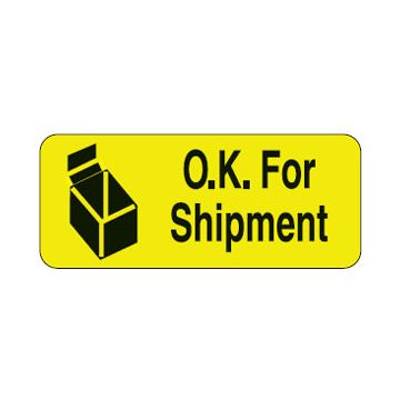 Shipping Labels - Ok For Shipment