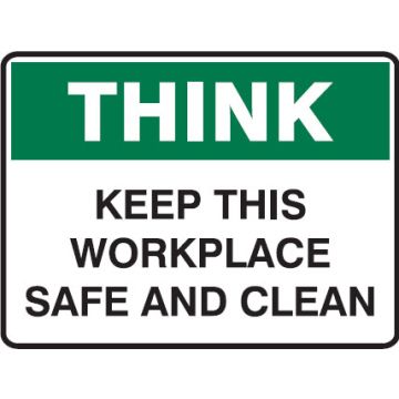 Small Labels - Keep This Workplace Safe And Clean