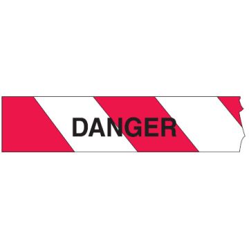 Printed Barricade Tapes - Danger + Stripes