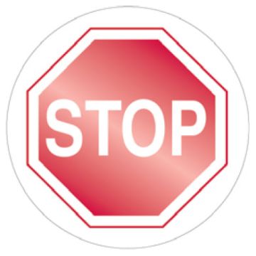 Safety Floor Marker - Stop