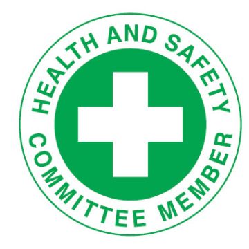 Safety Hard Hat Labels - Health And Safety Committee Member
