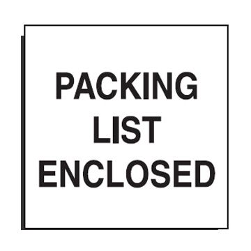 Shipping Labels - Packing List Enclosed