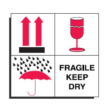 Shipping Labels - Fragile Keep Dry