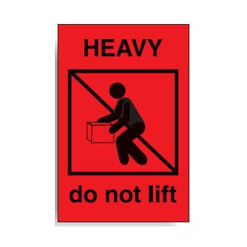 Shipping Labels - Heavy Do Not Lift