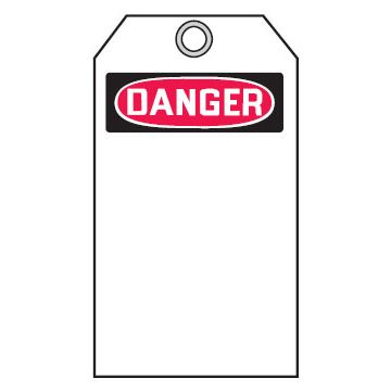 Self Laminating Tags - Danger Blank