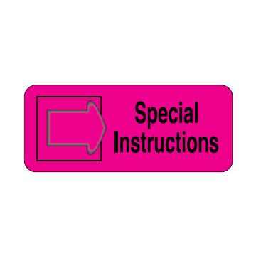Shipping Labels - Special Instructions