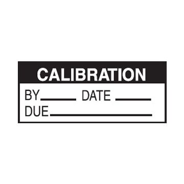 Colour Coded Calibration Labels - Calibration By Date Due