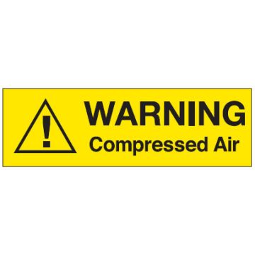 Pipe Warning Markers - Warning Compressed Air