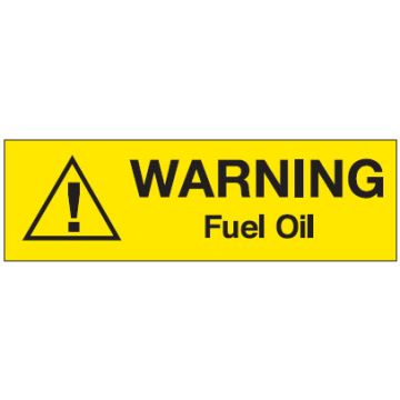 Pipe Warning Markers - Warning Fuel Oil
