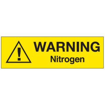 Pipe Warning Markers - Warning Nitrogen