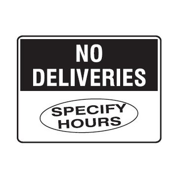 Semi-Custom Shipping And Receiving Signs