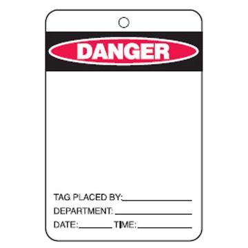 Economy Safety Tags - Danger Blank
