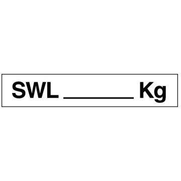 Vehicle Safety Reminder Labels - Swl___Kg