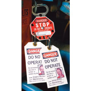 Danger Tag With Photo Identification Lockout Tagout