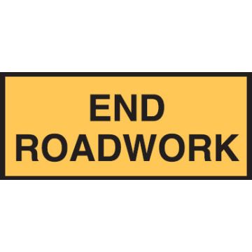 Temporary Traffic Control Signs - End Roadwork