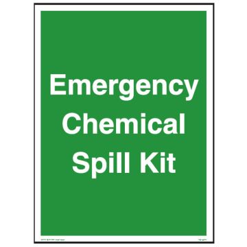 Spill Kit Signs - Emergency Chemical Spill Kit