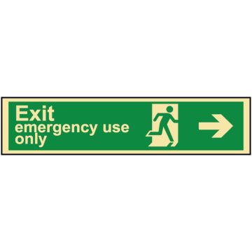 Exit/Evacuation Signs - Exit Emergency Use Only