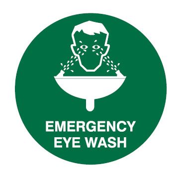 Safety Floor Markers - Emergency Eye Wash
