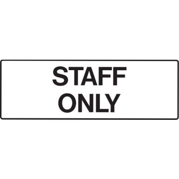 Hospital/Nursing Signs - Staff Only