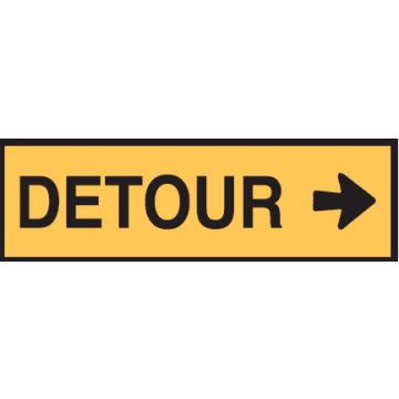 Temporary Traffic Control Signs  - Detour Arr/R