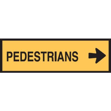 Temporary Traffic Control Signs  - Pedestrians Arr/R