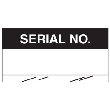 Electrical Safety Write On Cable Markers - Serial No